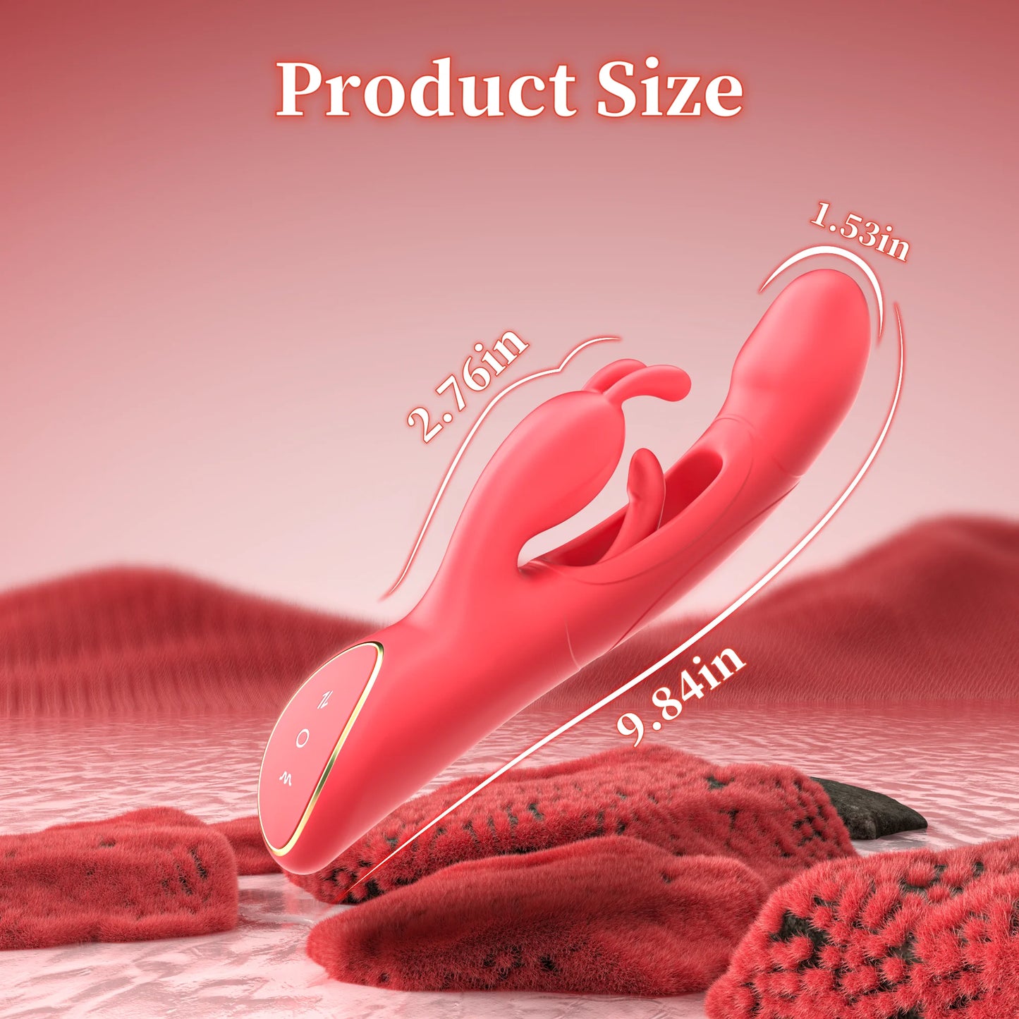 Ultra-Powerful Thrusting Rabbit Vibrator for Women - 7 Vibrations, 4 Flapping Modes & Waterproof Design