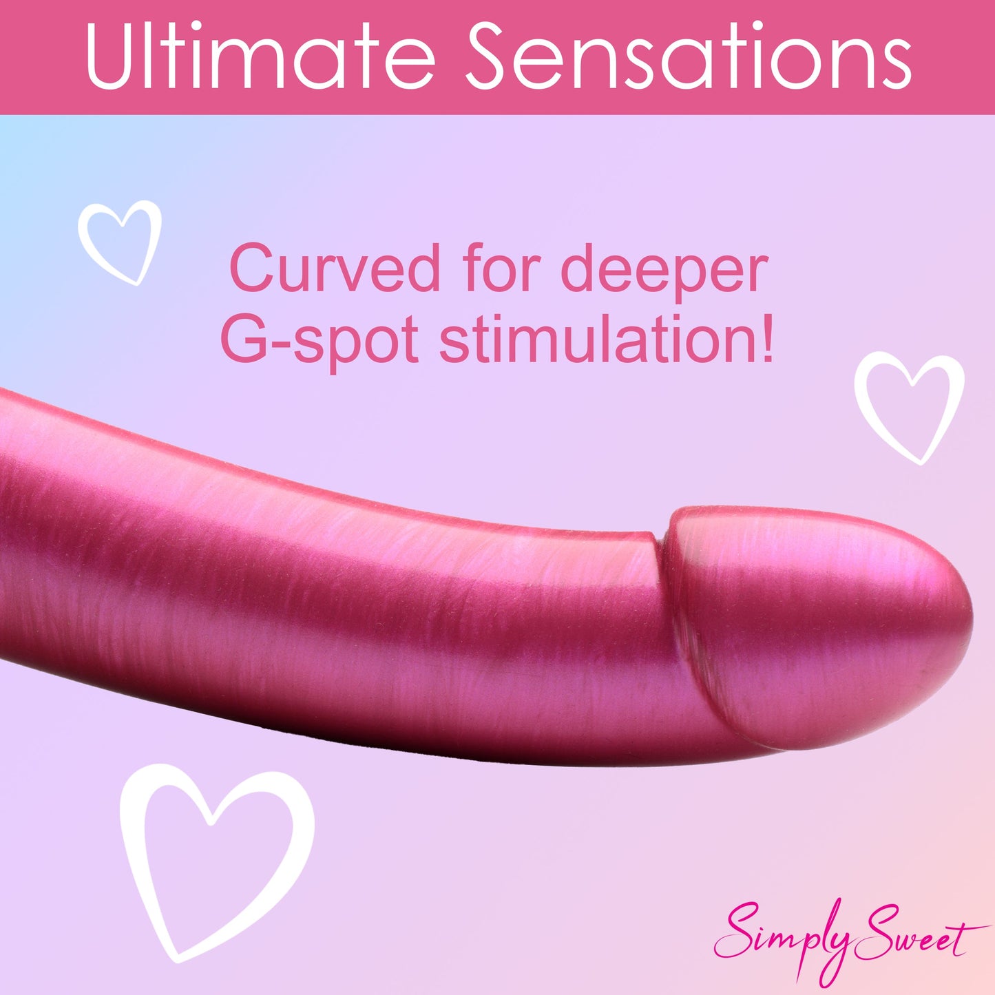 7" Metallic Silicone Dildo - Pink - Tickle My Pickle 