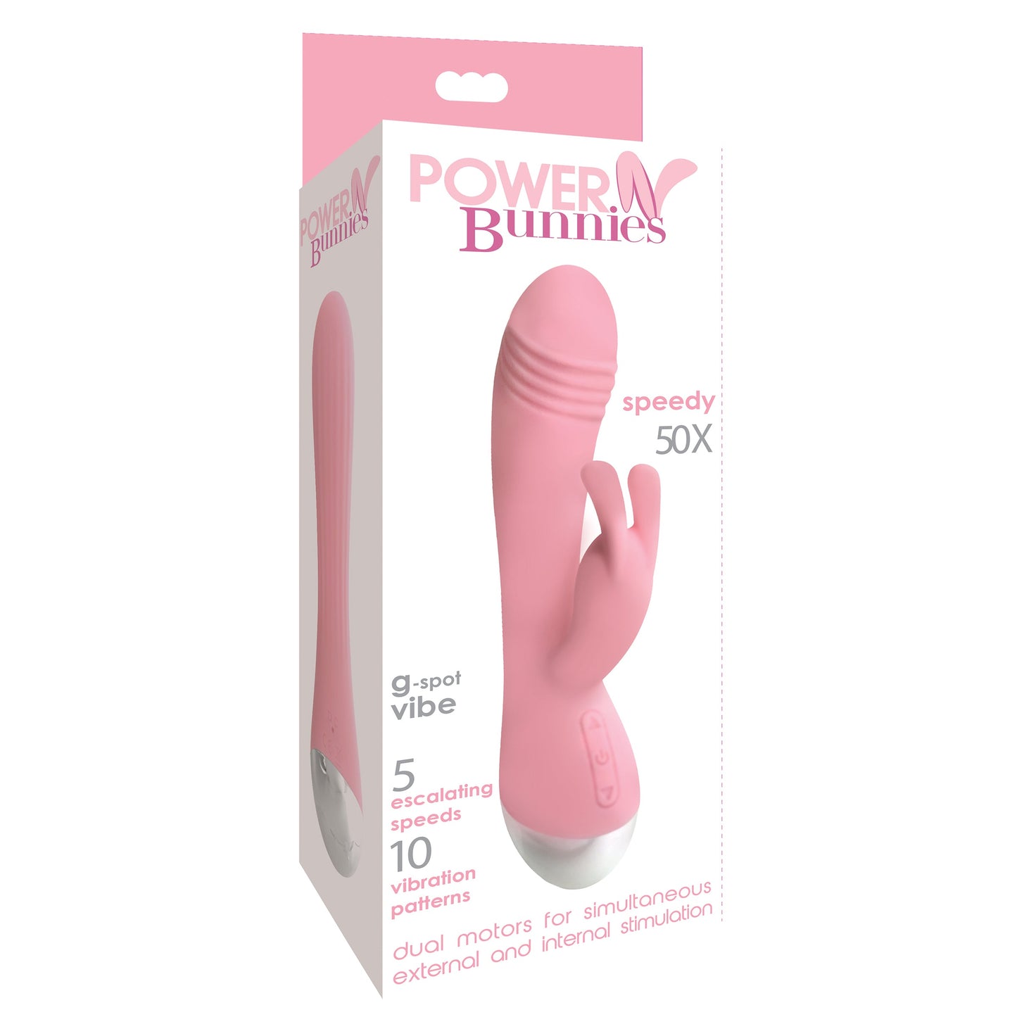 Speedy 50X Silicone Rabbit Vibrator - Tickle My Pickle 