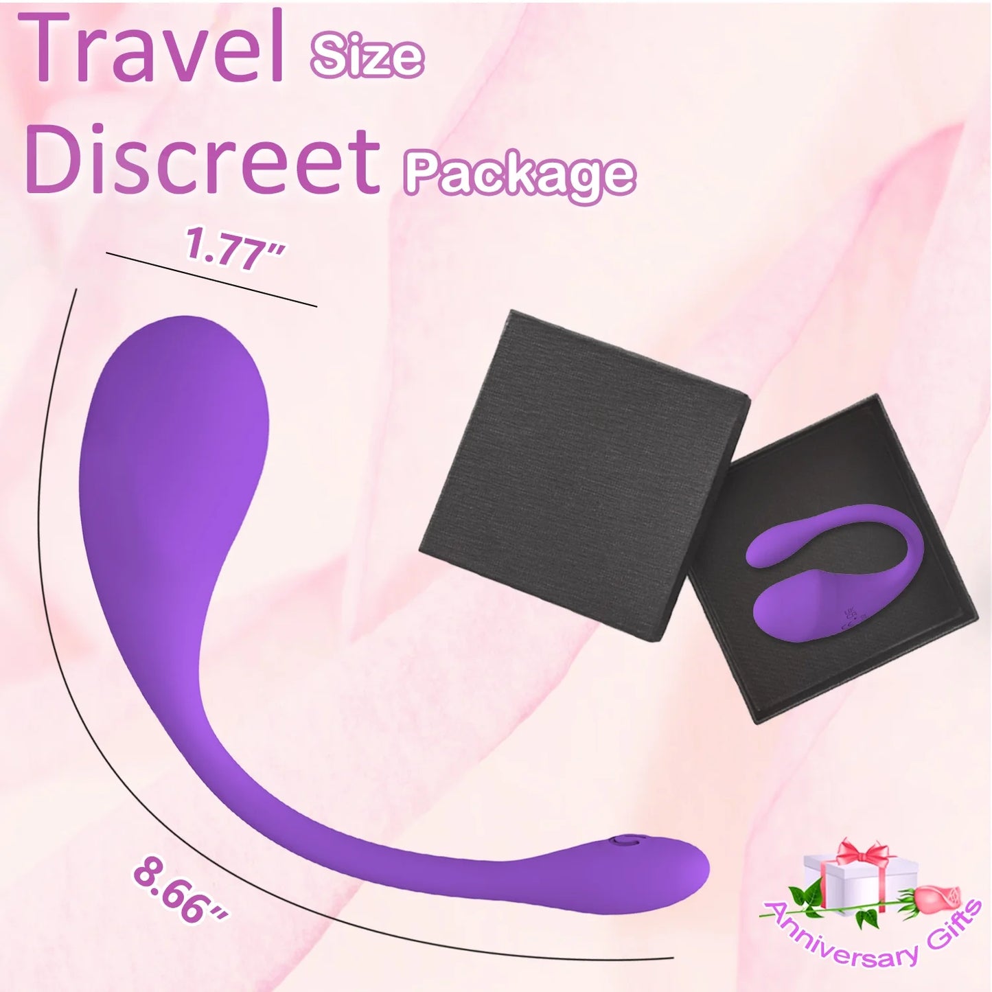 Bluetooth Wearable Vibrating Panty - APP Remote Control Vibrator for Ultimate Pleasure & Intimacy for Women and Couples