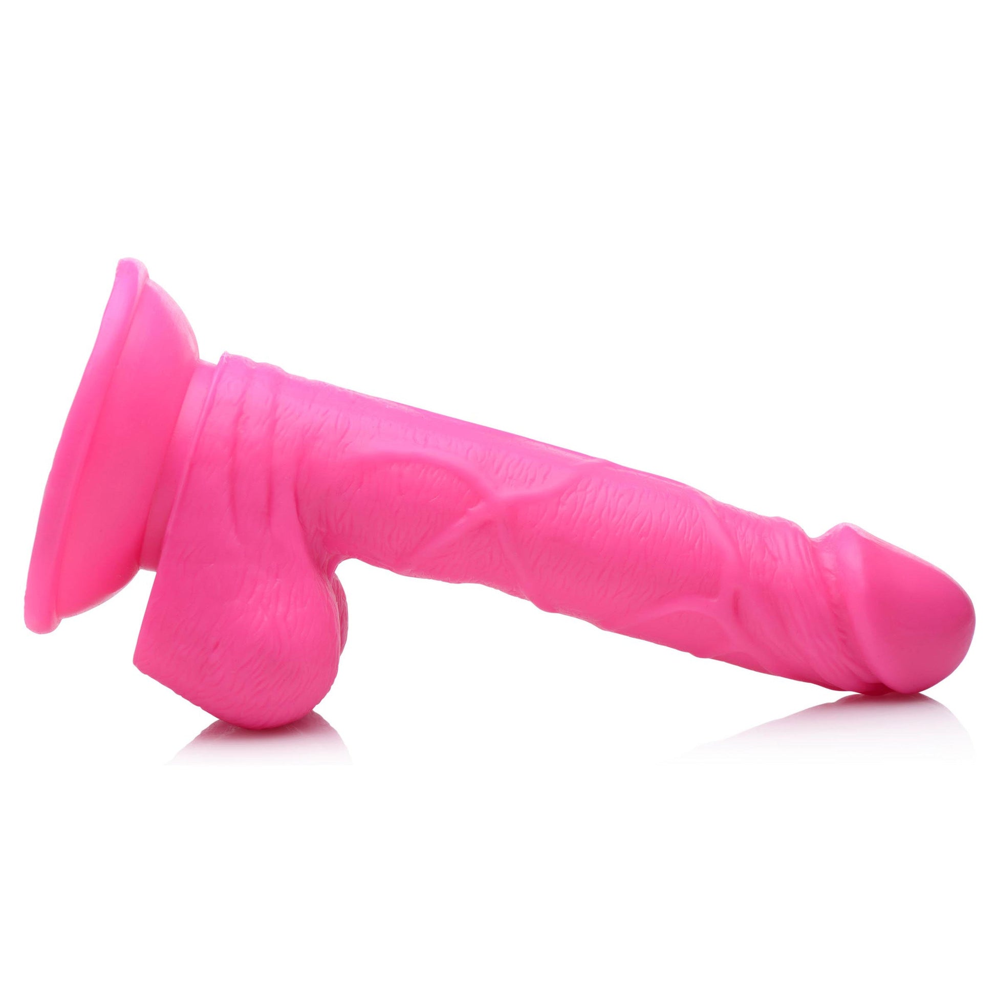 6.5" Dildo with Balls - Pink - Tickle My Pickle 