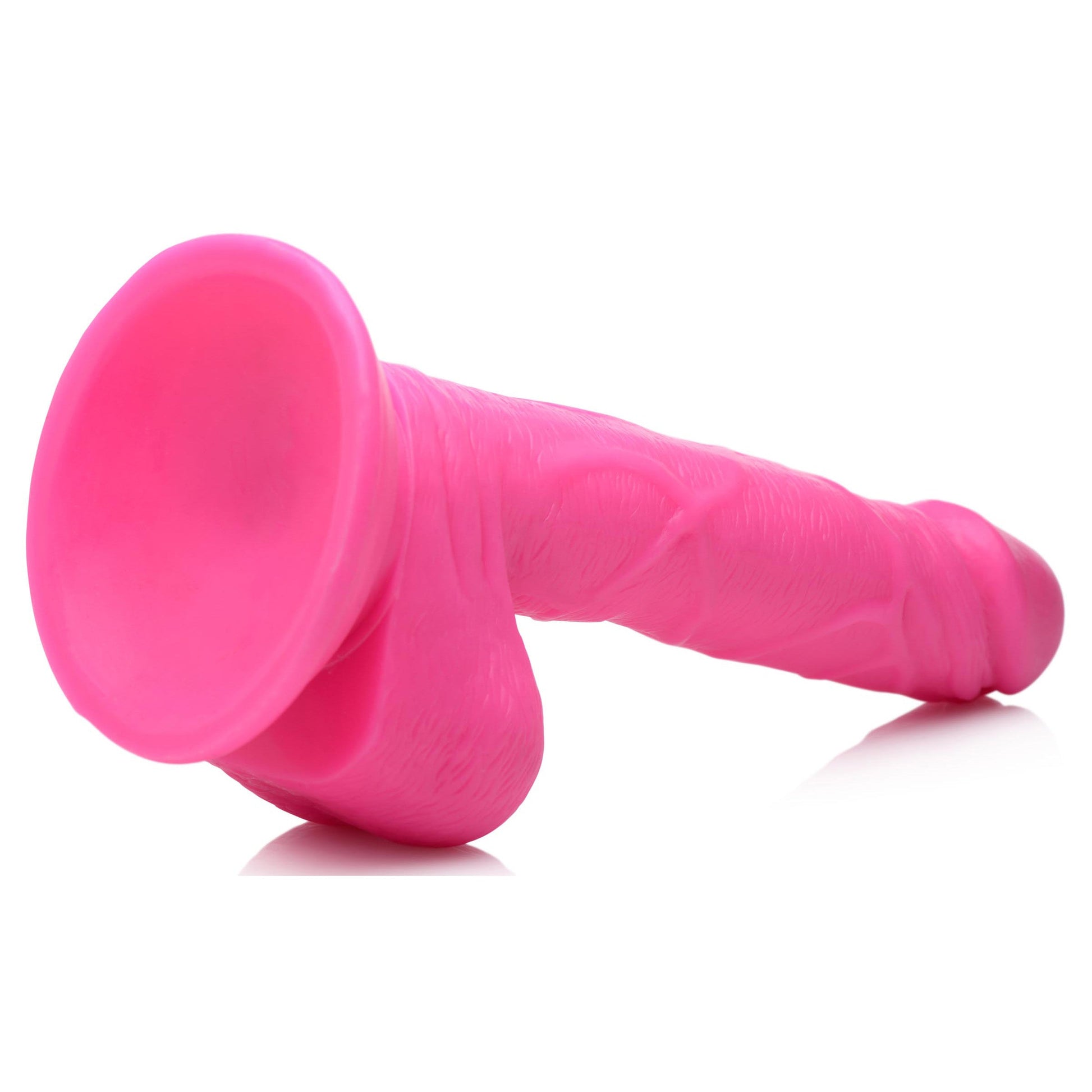 6.5" Dildo with Balls - Pink - Tickle My Pickle 