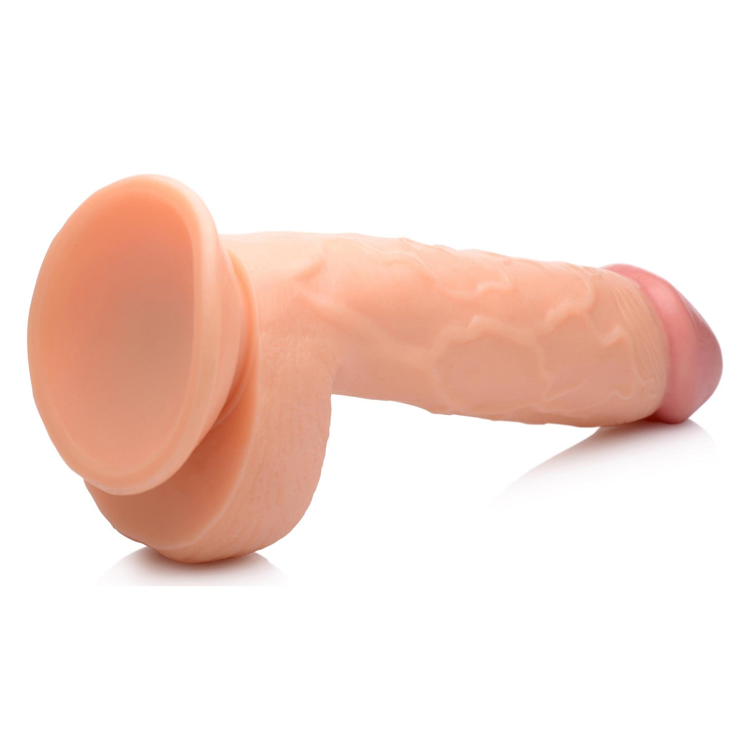 8.25" Dildo with Balls - Light - Tickle My Pickle 