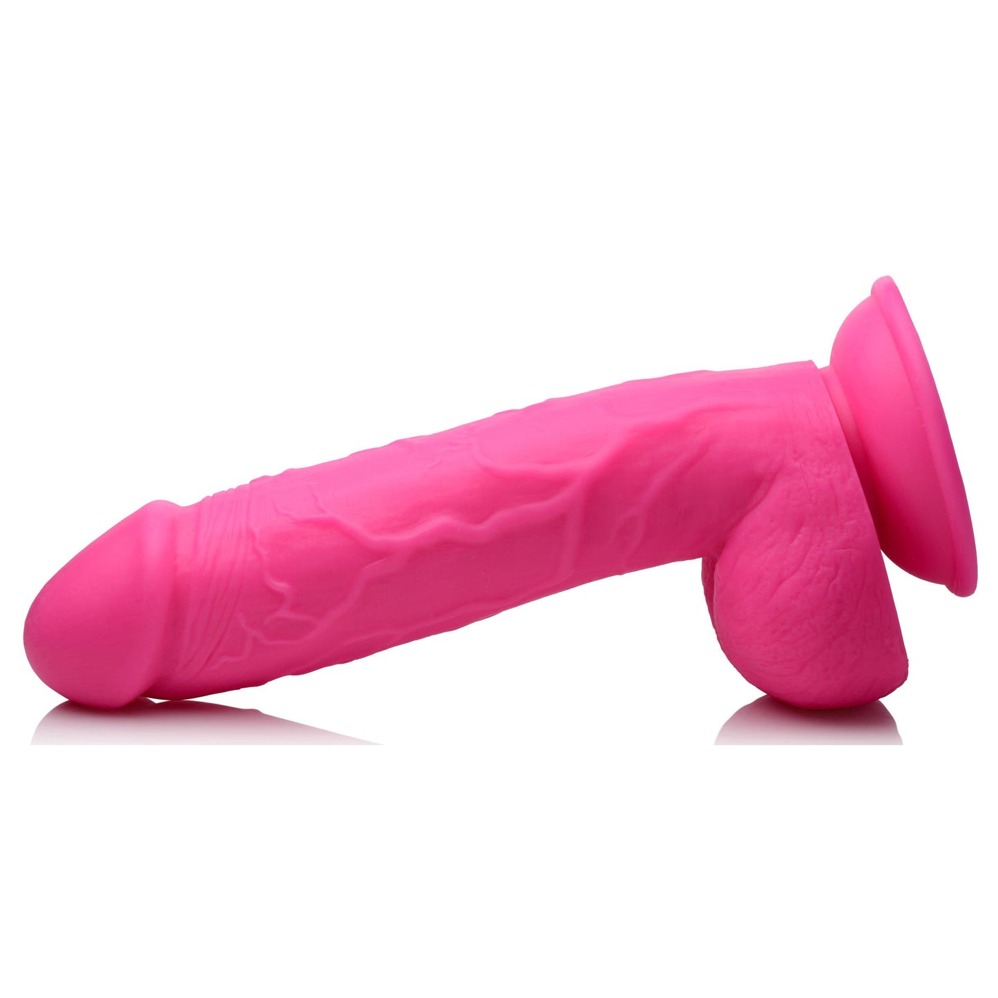 8.25" Dildo with Balls - Pink - Tickle My Pickle 