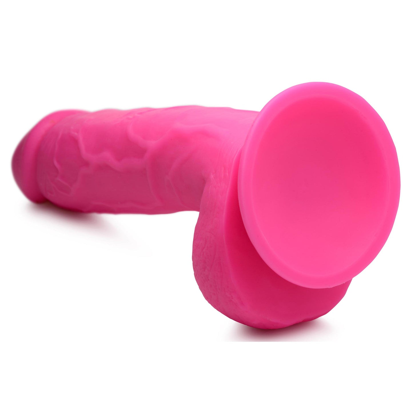 8.25" Dildo with Balls - Pink - Tickle My Pickle 