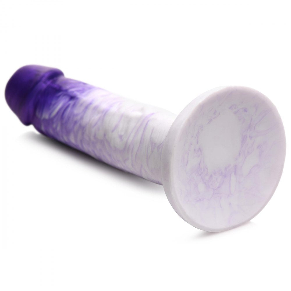 Real Swirl Realistic Silicone Dildo - Purple - Tickle My Pickle 