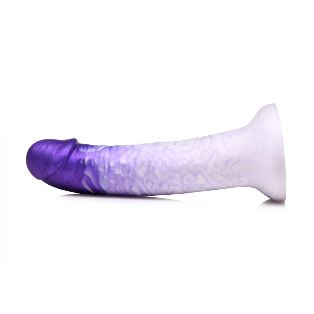 Real Swirl Realistic Silicone Dildo - Purple - Tickle My Pickle 