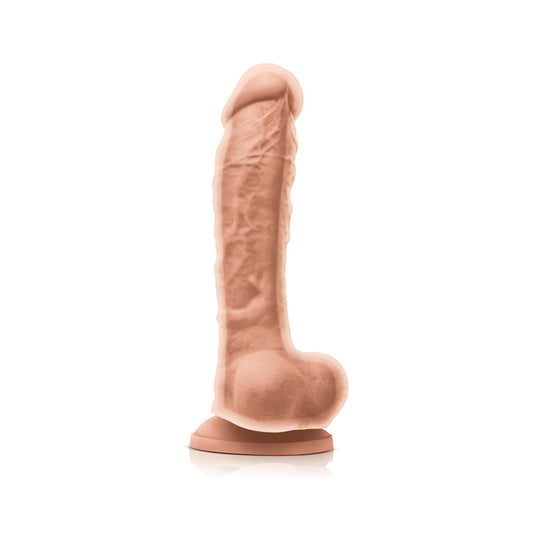 Colours - Dual Density - 8" Dildo - White - Tickle My Pickle 