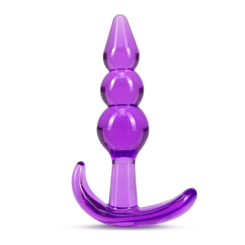 B Yours - Triple Bead Anal Plug - Purple - Tickle My Pickle 