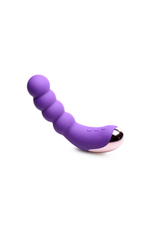 Silicone Beaded Vibrator - Violet - Tickle My Pickle 