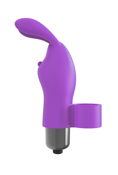 The 9's Flirt Finger Bunny Finger Vibrator - Purple - Tickle My Pickle 